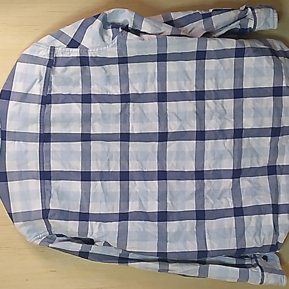 GH Bass & Co long sleeve Men's Large Blue & White Button Up 100% Cotton - Picture 2 of 4